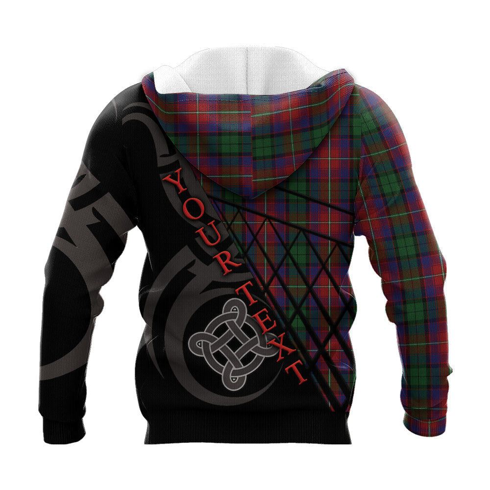 Printivon Rattray Of Lude Knitted Hoodie Pattern Celtic Custom Text
