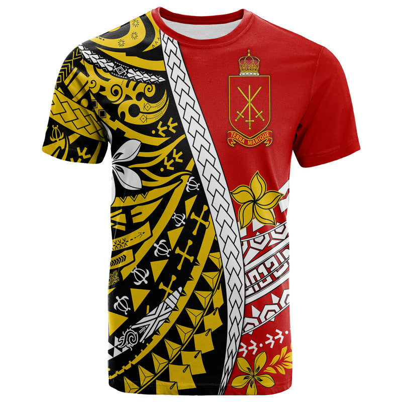 Tonga Terra Marique T Shirt Red Polynesian Minimalist Style