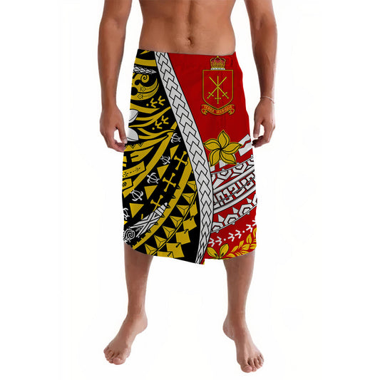 Tonga Terra Marique Lavalava Red Polynesian Minimalist Style