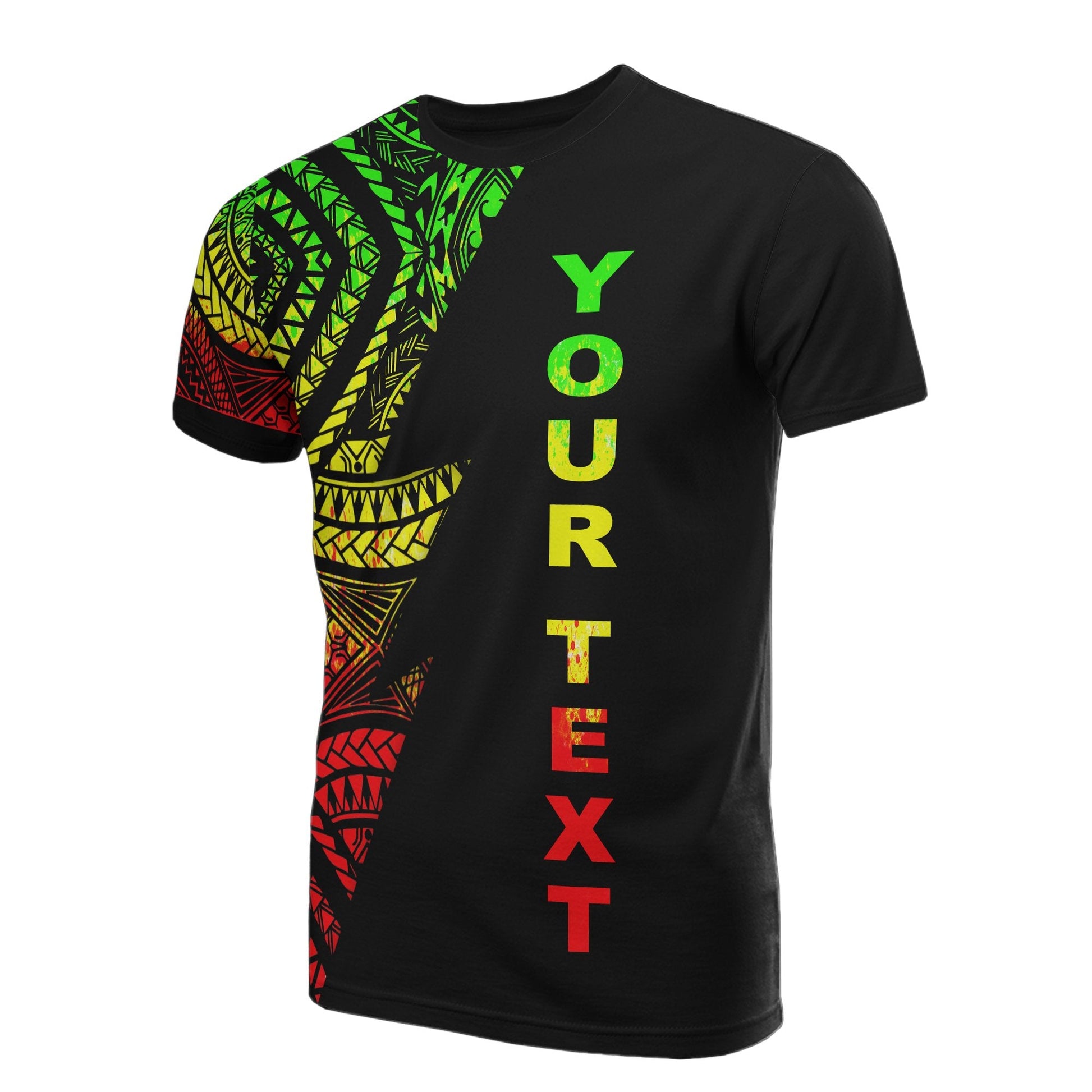 Micronesian Custom Personalised All Over T Shirt Micronesian Pattern Reggae Color