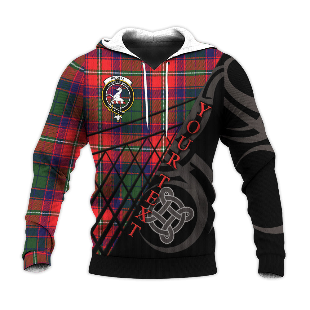 Printivon Riddell Knitted Hoodie Pattern Celtic Custom Text