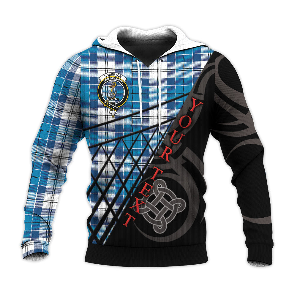 Printivon Roberton Knitted Hoodie Pattern Celtic Custom Text