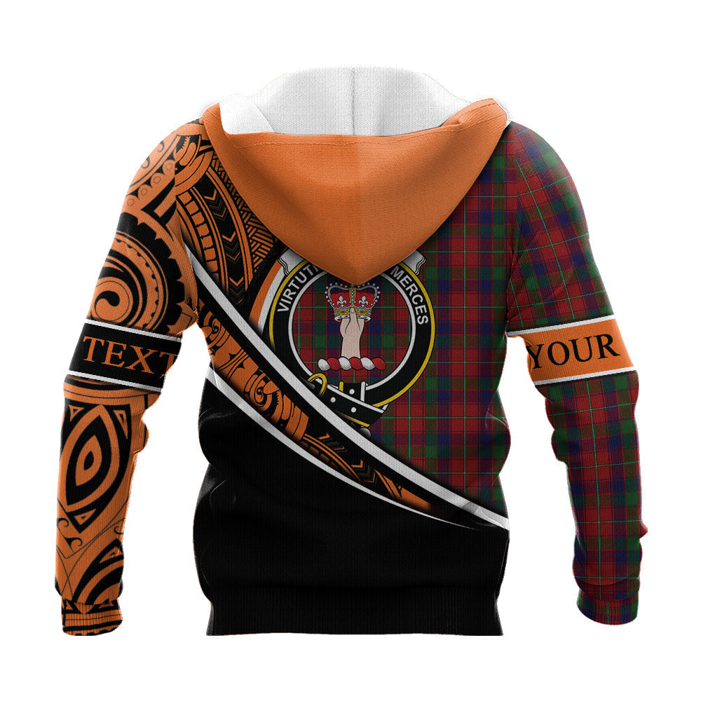 Printivon Robertson 03 Knitted Hoodie Pattern Polynesian Custom Text