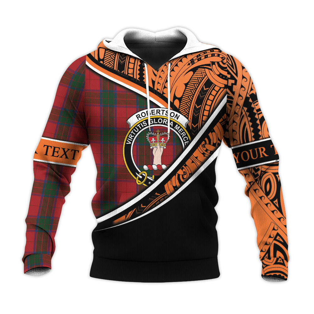 Printivon Robertson 04 Knitted Hoodie Pattern Polynesian Custom Text