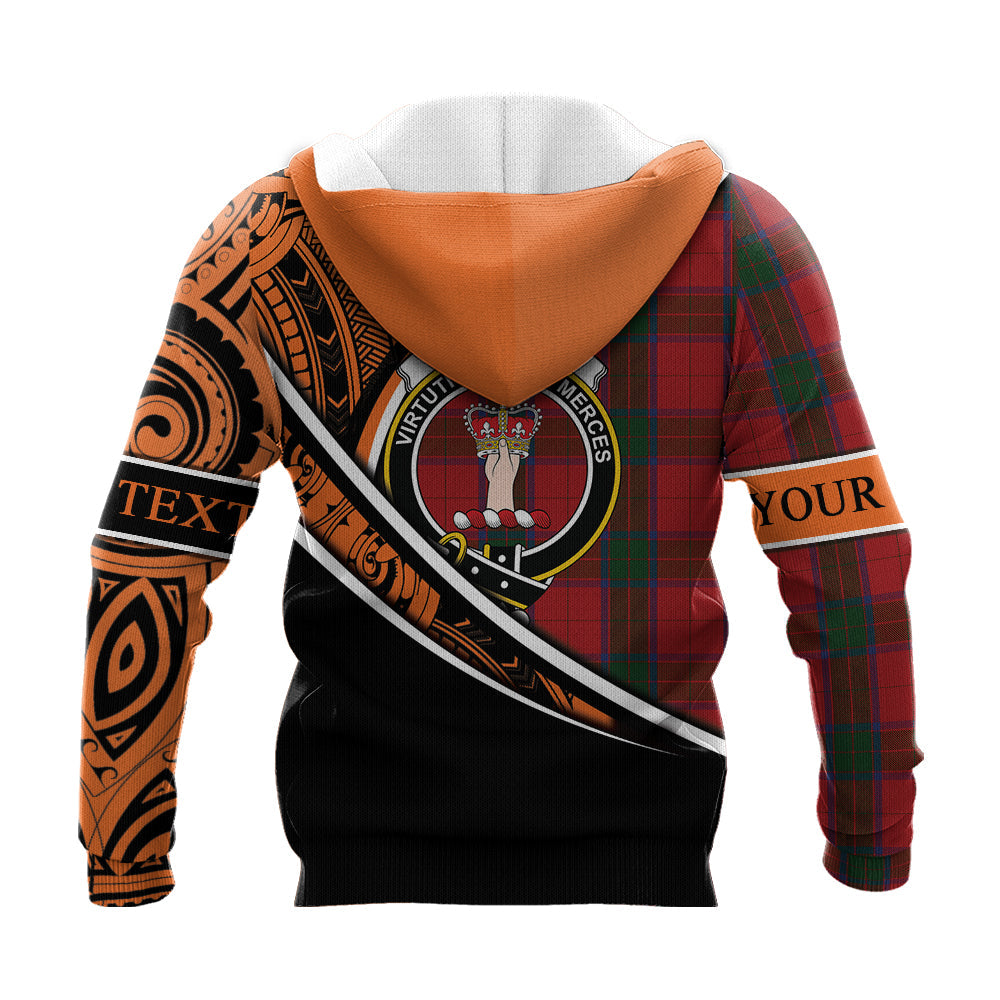 Printivon Robertson 04 Knitted Hoodie Pattern Polynesian Custom Text
