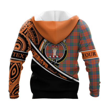 Printivon Robertson Ancient Knitted Hoodie Pattern Polynesian Custom Text