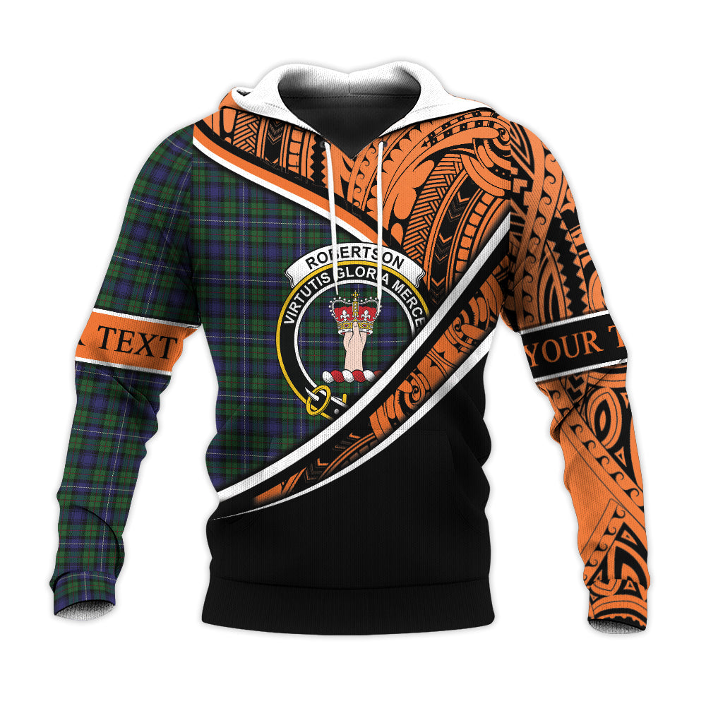 Printivon Robertson Hunting 01 Knitted Hoodie Pattern Polynesian Custom Text