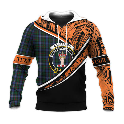 Printivon Robertson Hunting 02 Knitted Hoodie Pattern Polynesian Custom Text