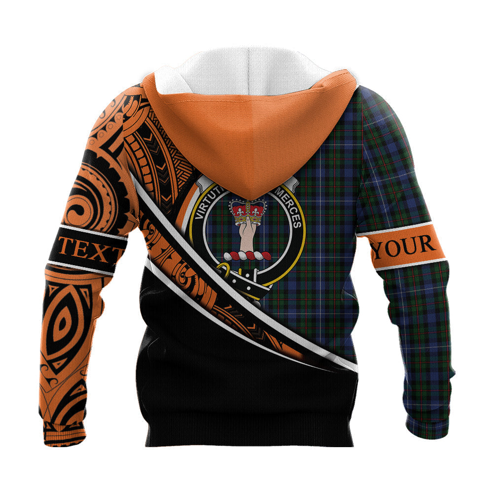 Printivon Robertson Hunting 02 Knitted Hoodie Pattern Polynesian Custom Text