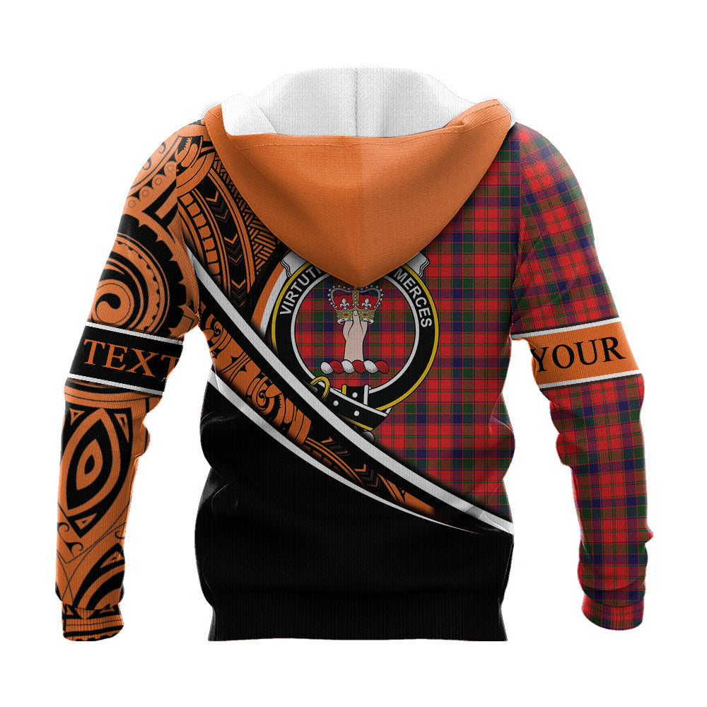 Printivon Robertson Modern Knitted Hoodie Pattern Polynesian Custom Text