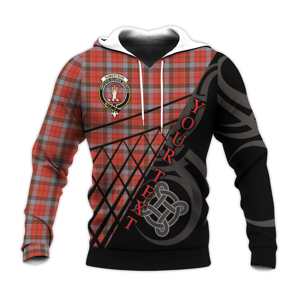 Printivon Robertson Weathered Knitted Hoodie Pattern Celtic Custom Text