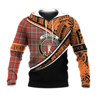 Printivon Robertson Weathered Knitted Hoodie Pattern Polynesian Custom Text