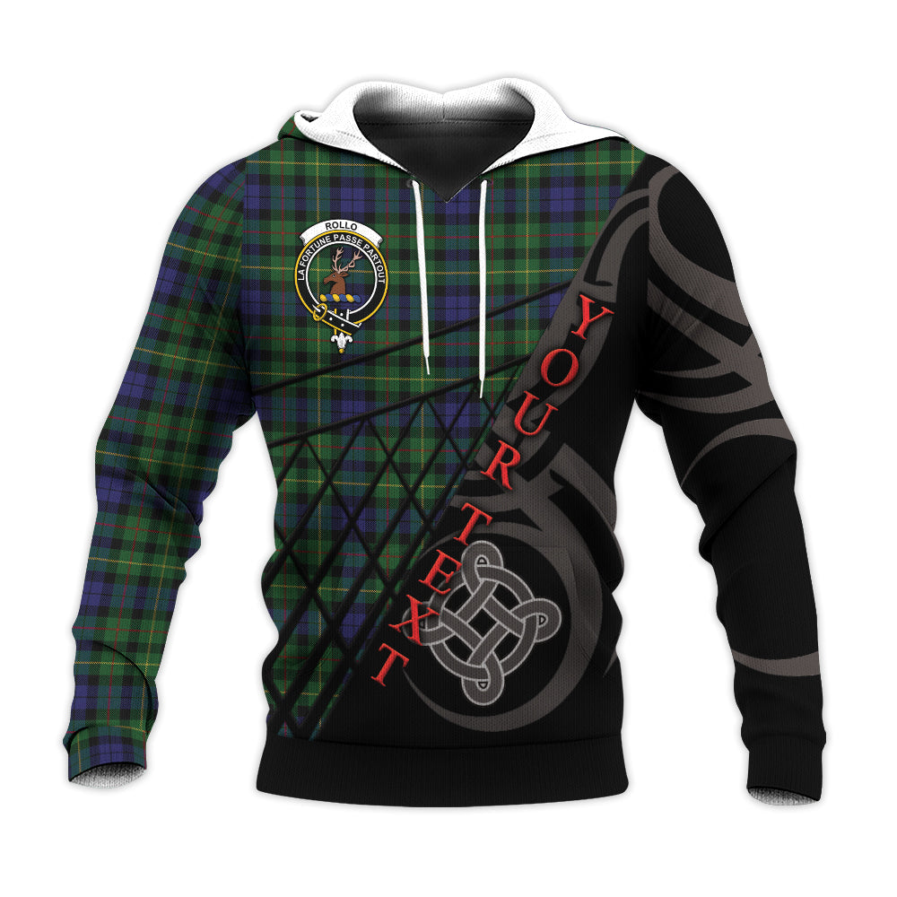 Printivon Rollo Knitted Hoodie Pattern Celtic Custom Text