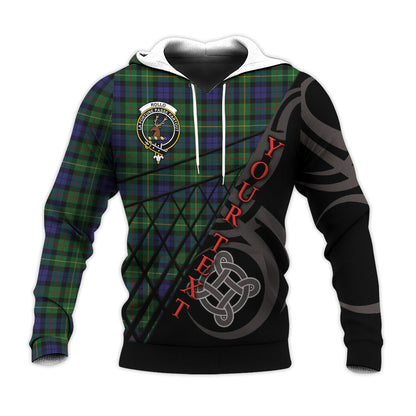 Printivon Rollo Knitted Hoodie Pattern Celtic Custom Text