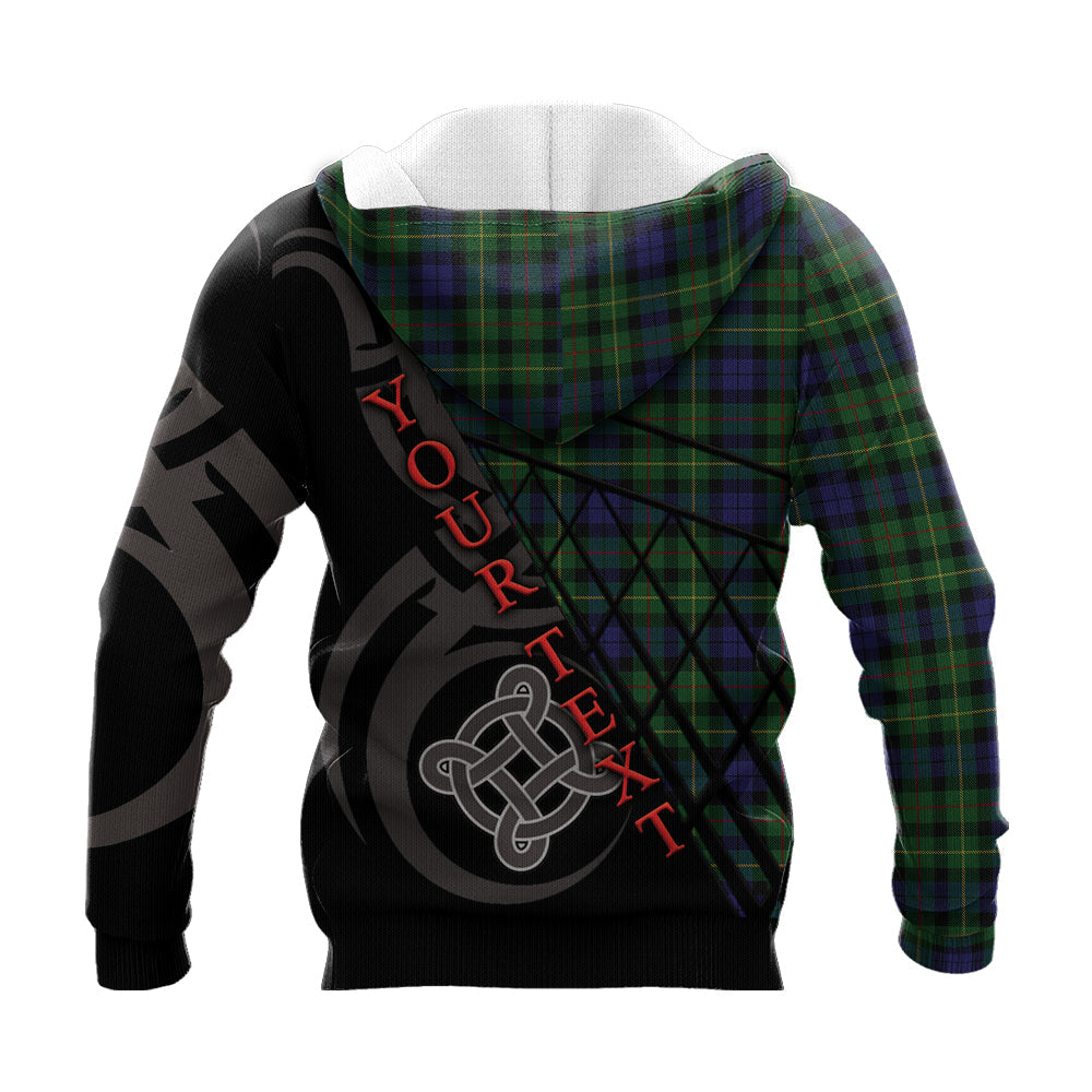 Printivon Rollo Knitted Hoodie Pattern Celtic Custom Text