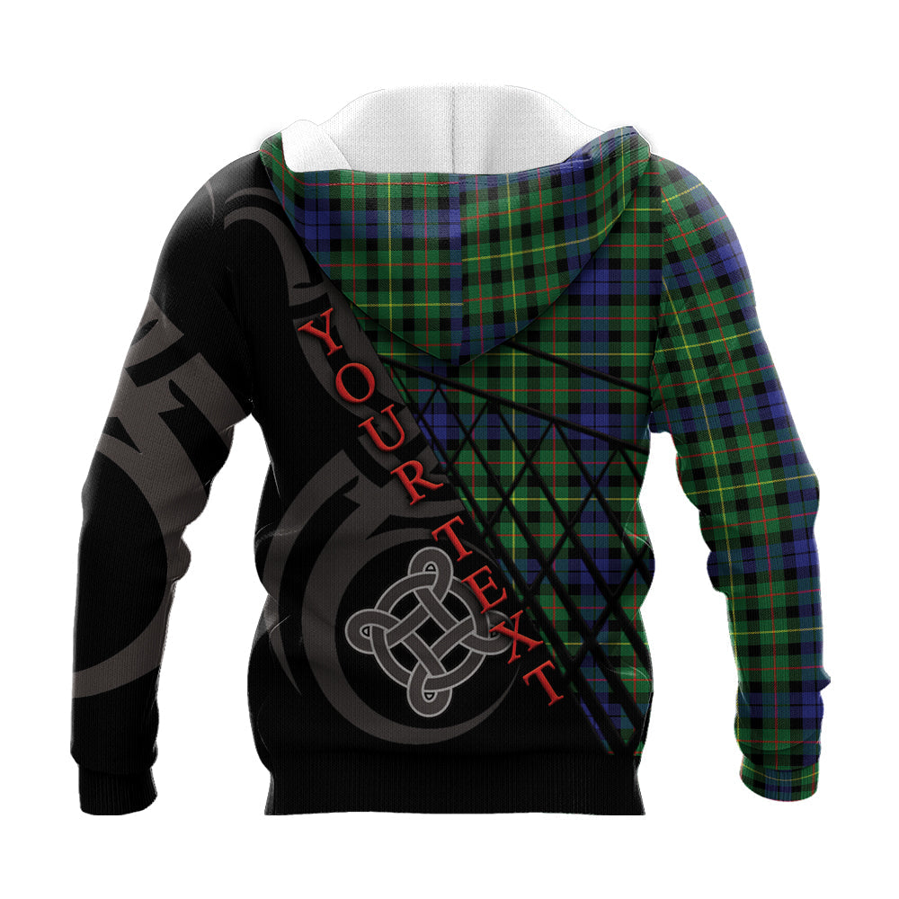 Printivon Rollo Modern Knitted Hoodie Pattern Celtic Custom Text