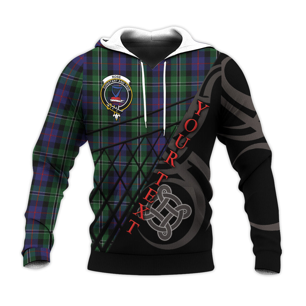 Printivon Rose Hunting Knitted Hoodie Pattern Celtic Custom Text