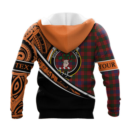 Printivon Ross 01 Knitted Hoodie Pattern Polynesian Custom Text