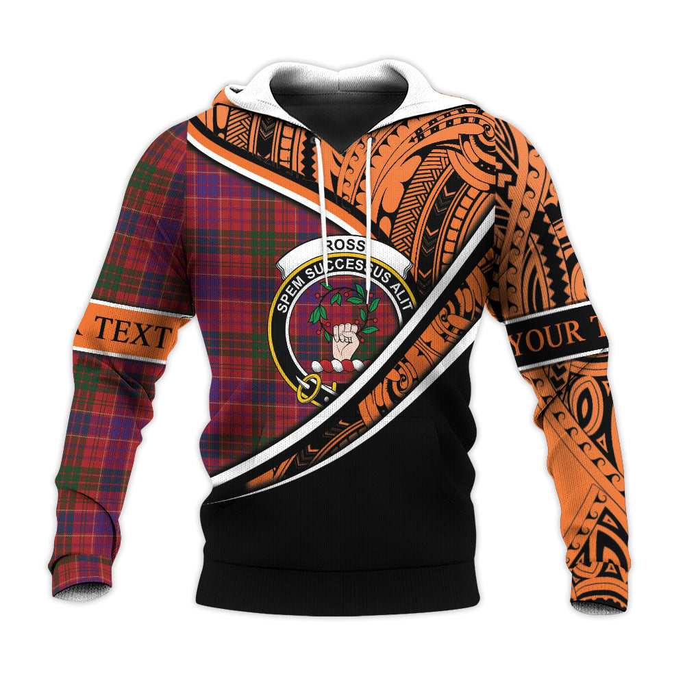 Printivon Ross 04 Knitted Hoodie Pattern Polynesian Custom Text