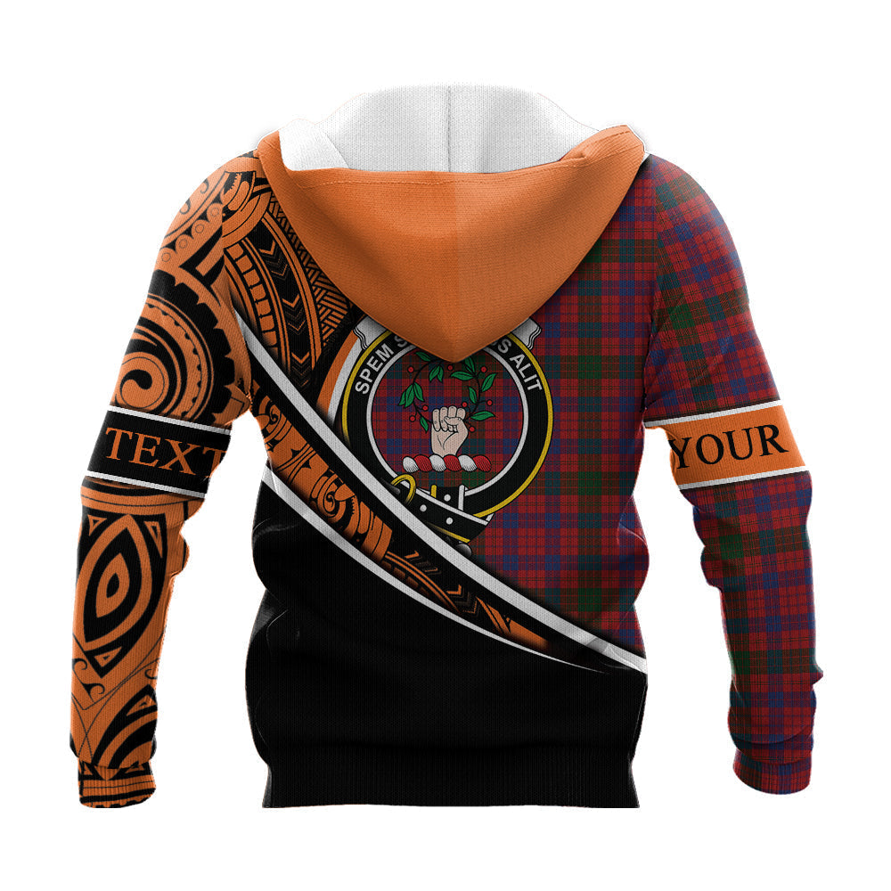 Printivon Ross 05 Knitted Hoodie Pattern Polynesian Custom Text