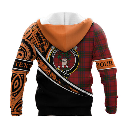 Printivon Ross 07 Knitted Hoodie Pattern Polynesian Custom Text