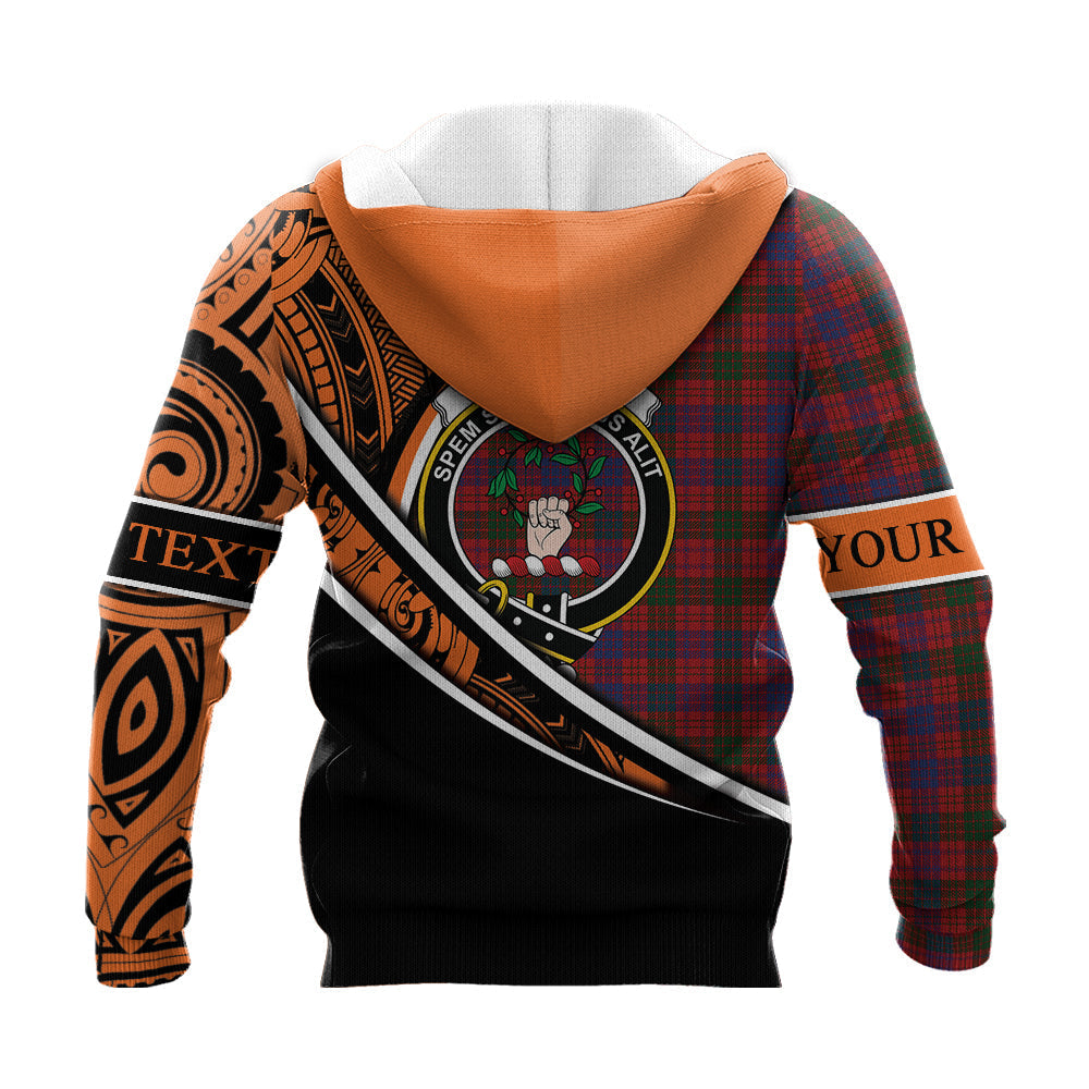 Printivon Ross 08 Knitted Hoodie Pattern Polynesian Custom Text