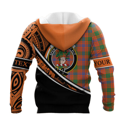 Printivon Ross Ancient Knitted Hoodie Pattern Polynesian Custom Text