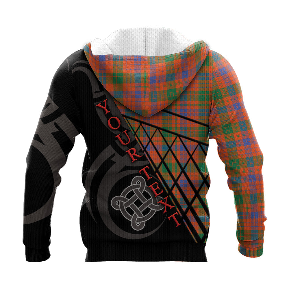 Printivon Ross Ancient Knitted Hoodie Pattern Celtic Custom Text
