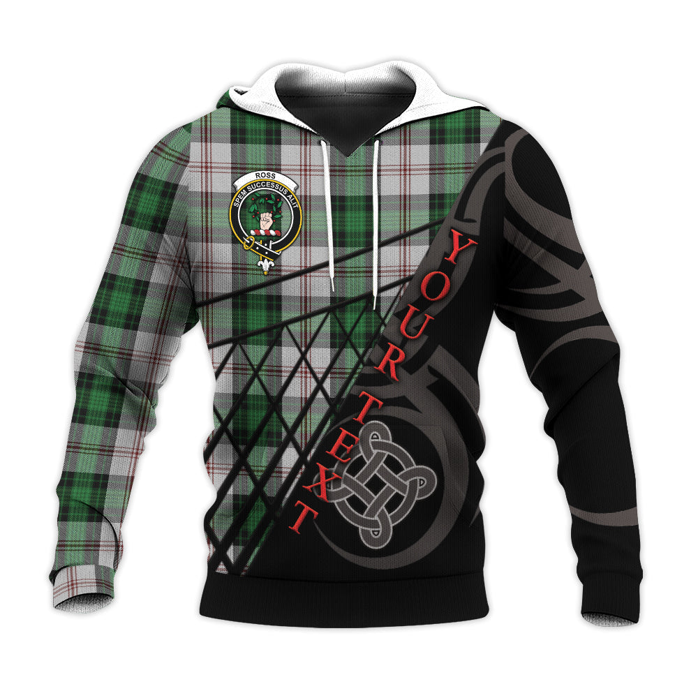 Printivon Ross Arisaid Knitted Hoodie Pattern Celtic Custom Text