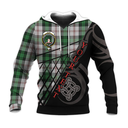 Printivon Ross Arisaid Knitted Hoodie Pattern Celtic Custom Text