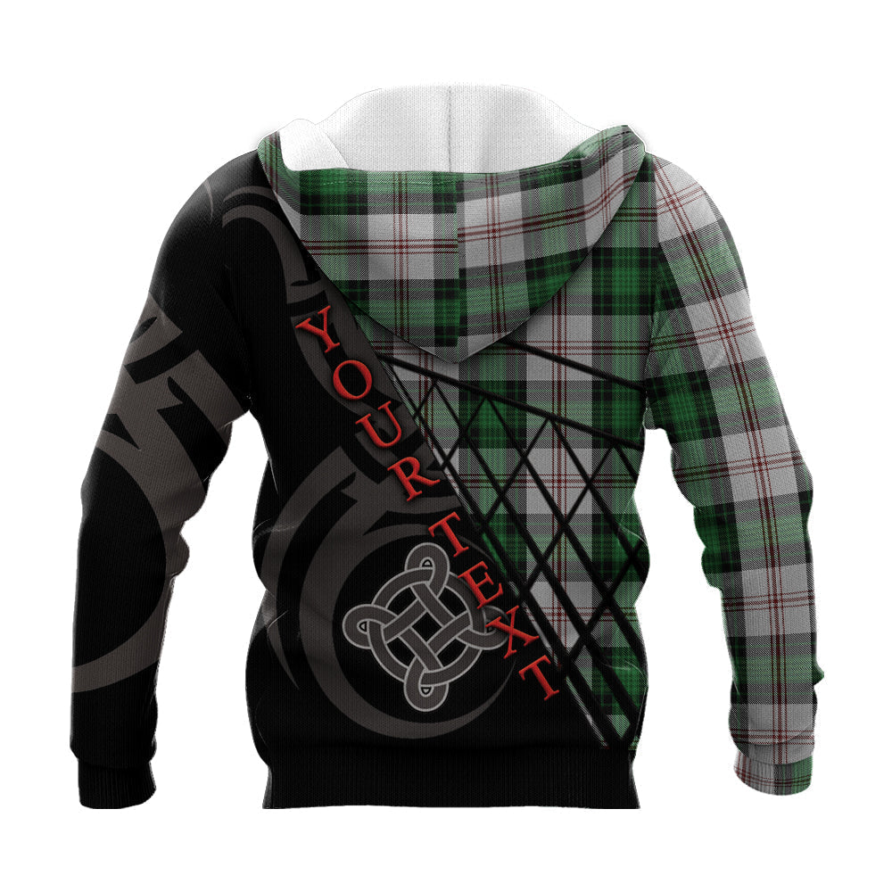 Printivon Ross Arisaid Knitted Hoodie Pattern Celtic Custom Text