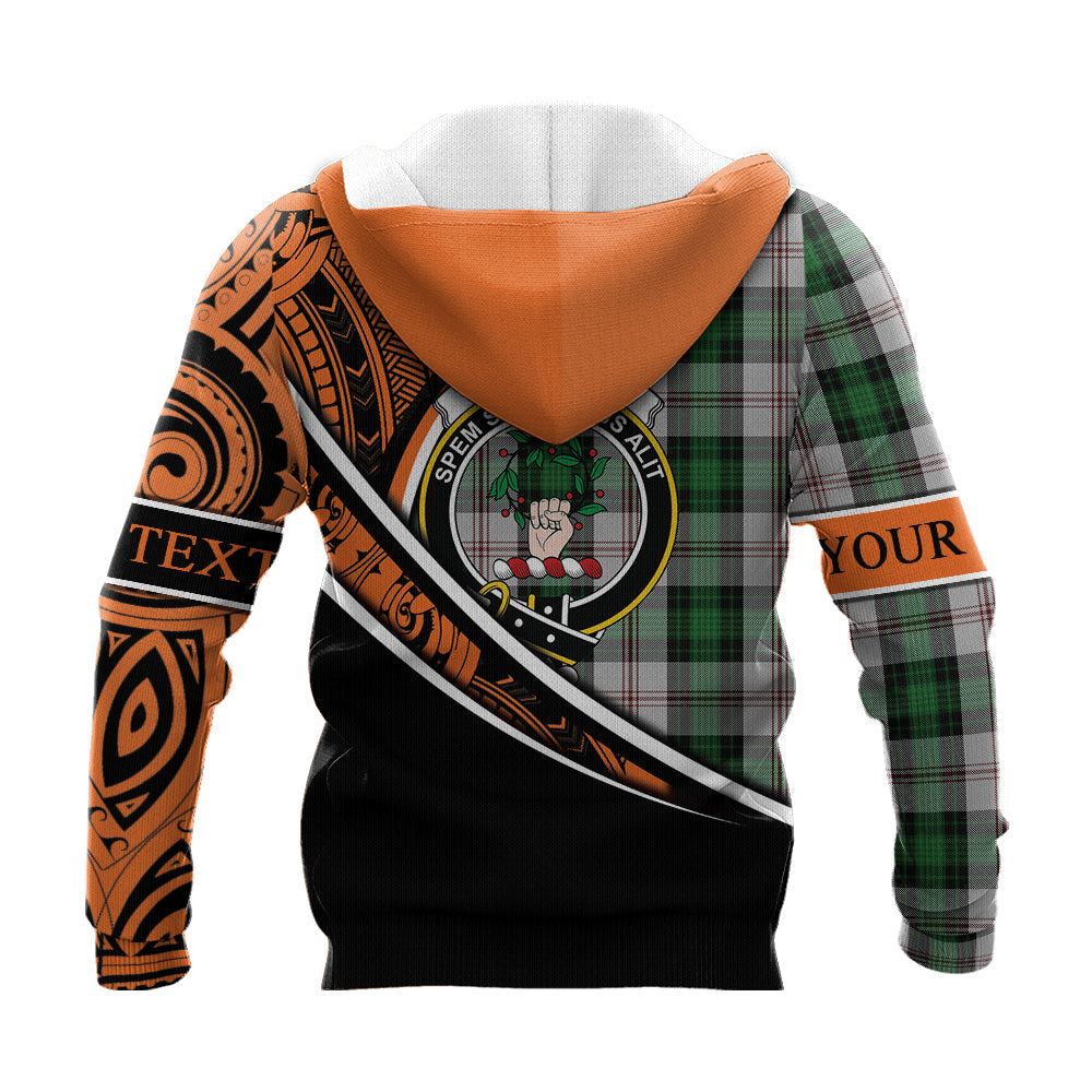 Printivon Ross Arisaid Knitted Hoodie Pattern Polynesian Custom Text