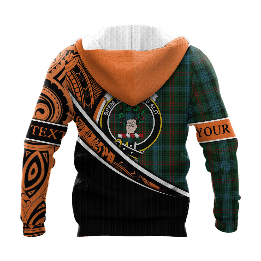 Printivon Ross Hunting 01 Knitted Hoodie Pattern Polynesian Custom Text