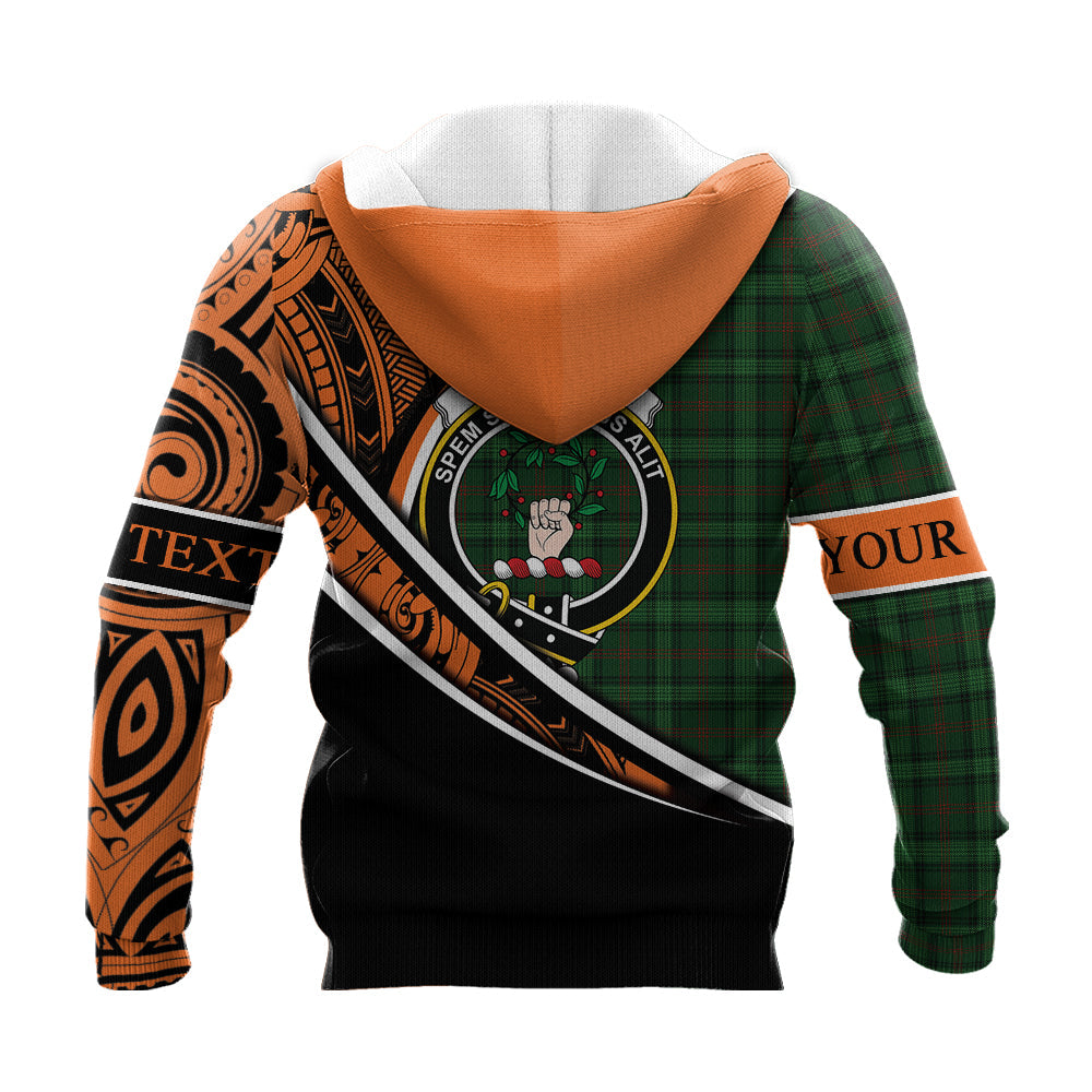 Printivon Ross Hunting 02 Knitted Hoodie Pattern Polynesian Custom Text