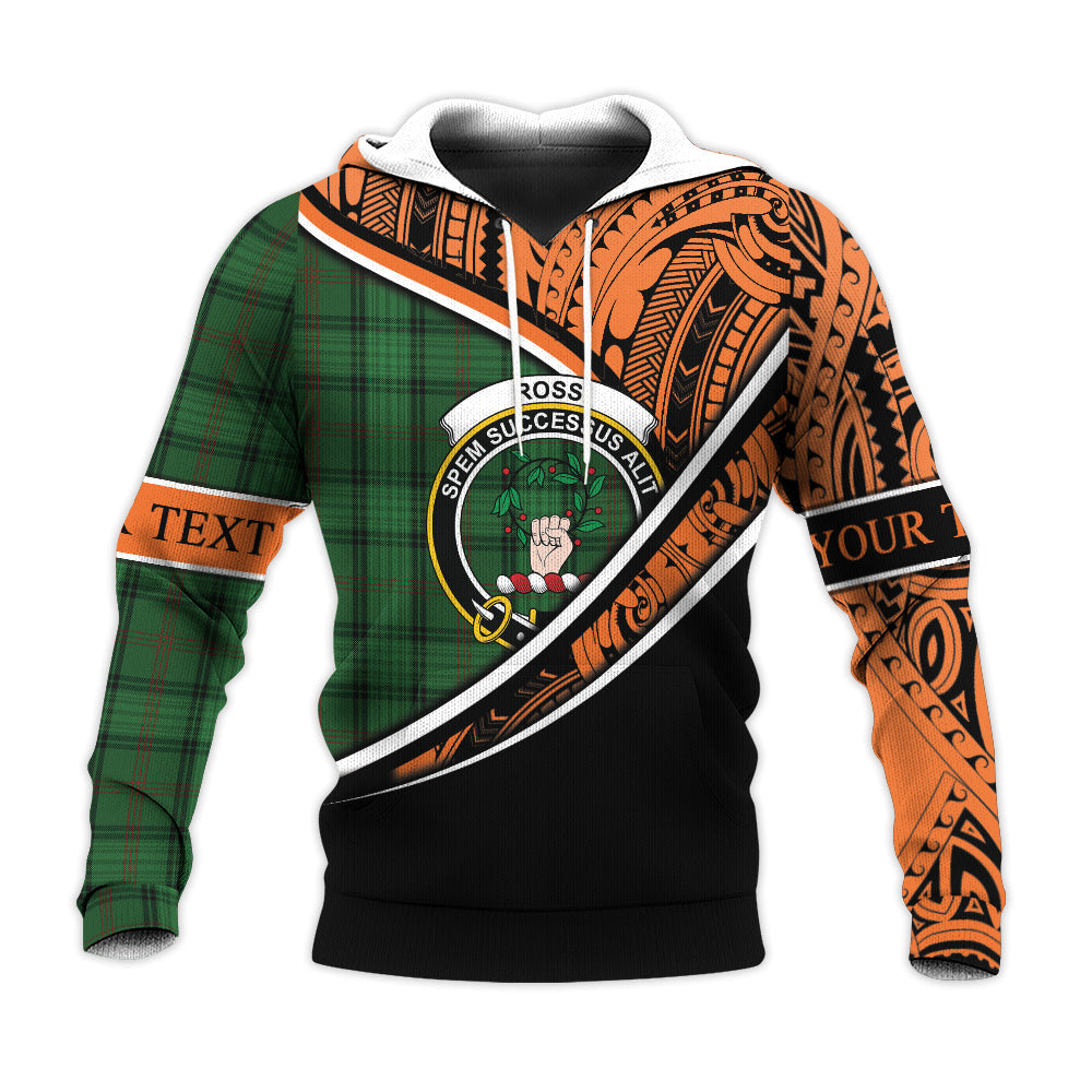 Printivon Ross Hunting 03 Knitted Hoodie Pattern Polynesian Custom Text