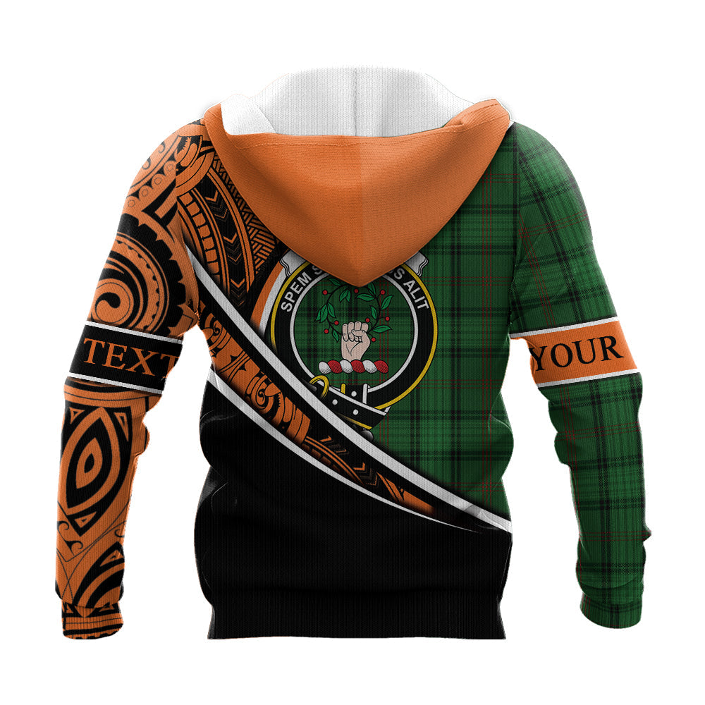 Printivon Ross Hunting 03 Knitted Hoodie Pattern Polynesian Custom Text