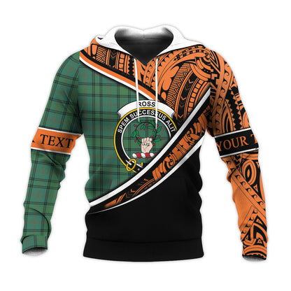 Printivon Ross Hunting Ancient Knitted Hoodie Pattern Polynesian Custom Text