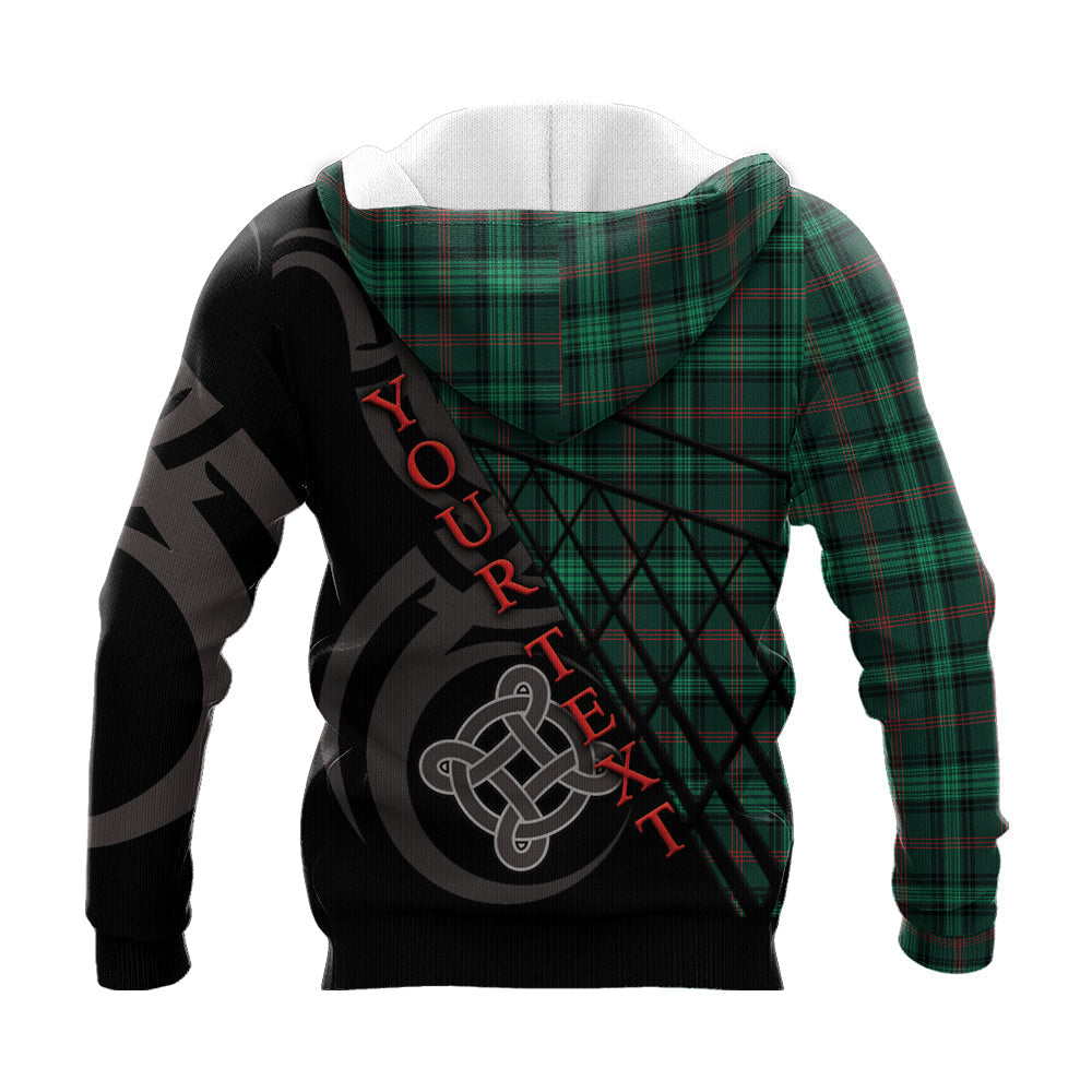 Printivon Ross Hunting Modern Knitted Hoodie Pattern Celtic Custom Text
