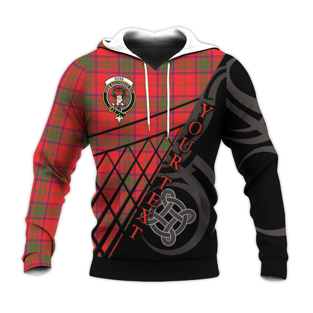 Printivon Ross Modern Knitted Hoodie Pattern Celtic Custom Text