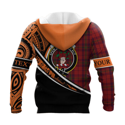 Printivon Ross Old Knitted Hoodie Pattern Polynesian Custom Text