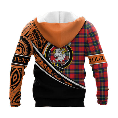 Printivon Ruthven Modern Knitted Hoodie Pattern Polynesian Custom Text