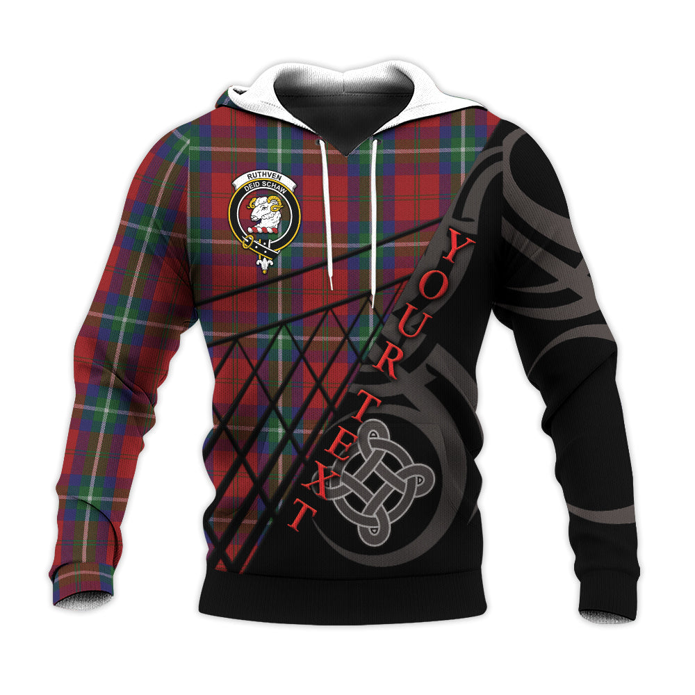 Printivon Ruthven V Knitted Hoodie Pattern Celtic Custom Text