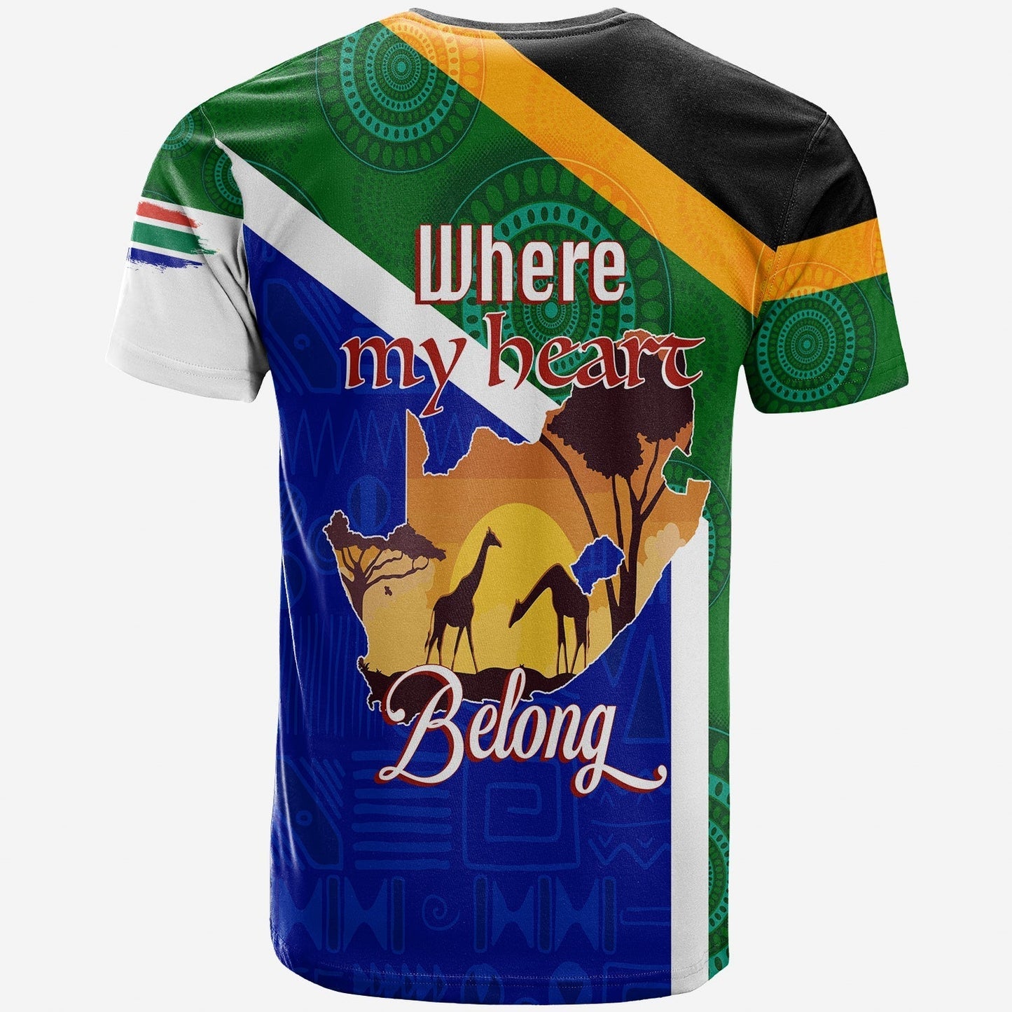 Custom South Africa Where My Heart Belongs T Shirt