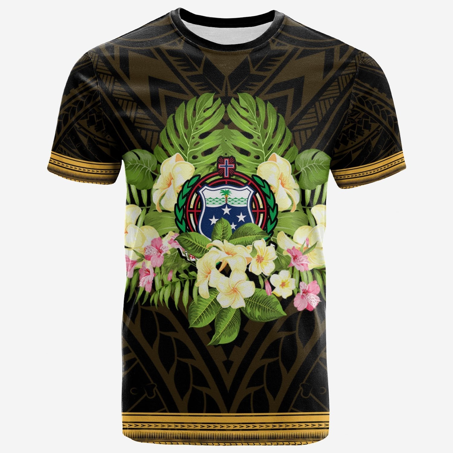 Samoa T - Shirt - Polynesian Gold Patterns Collection