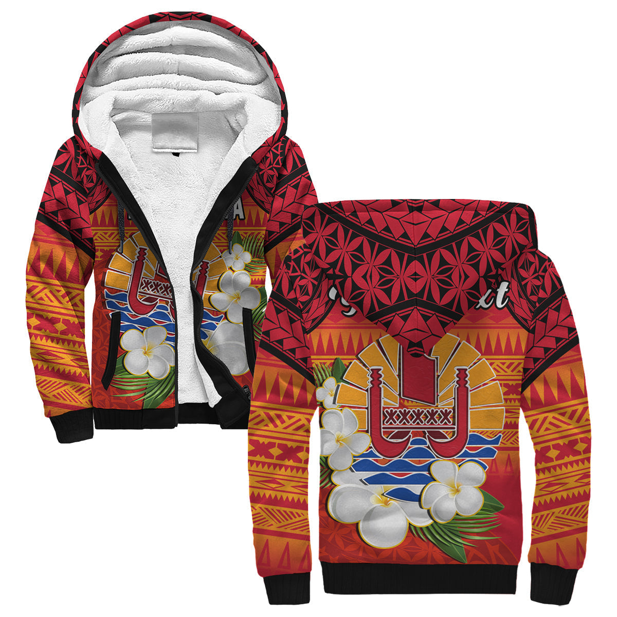 (Custom Personalised) French Polynesia Sherpa Hoodie Happy Internal Autonomy Day Special Version