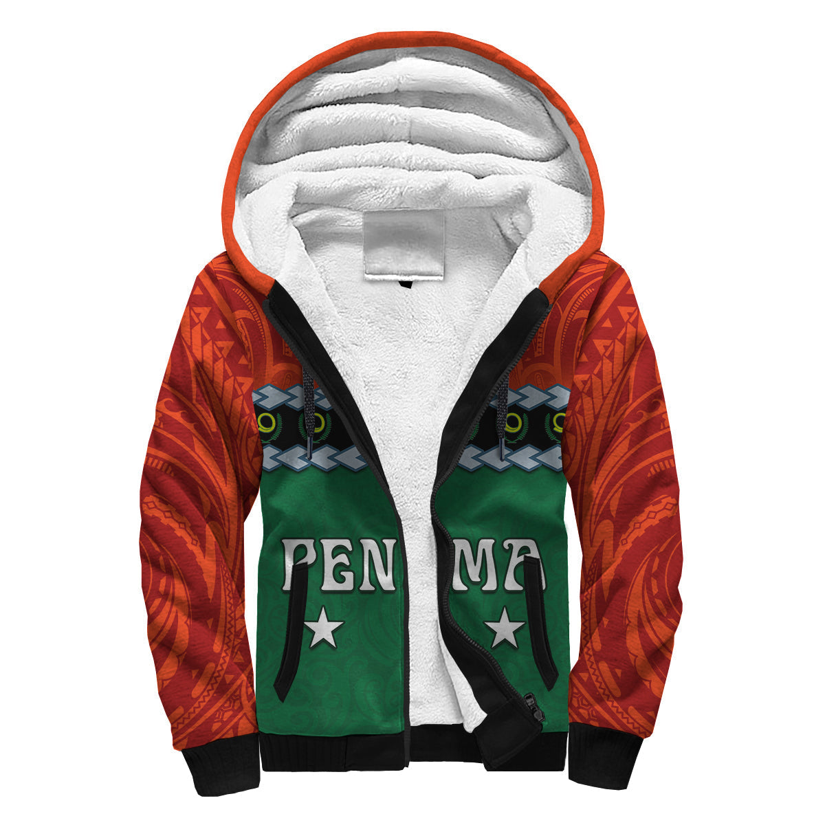 (Custom Personalised) Penama Province Shepa Hoodie Vanuatu Pig Tusk Polynesian Flag Style