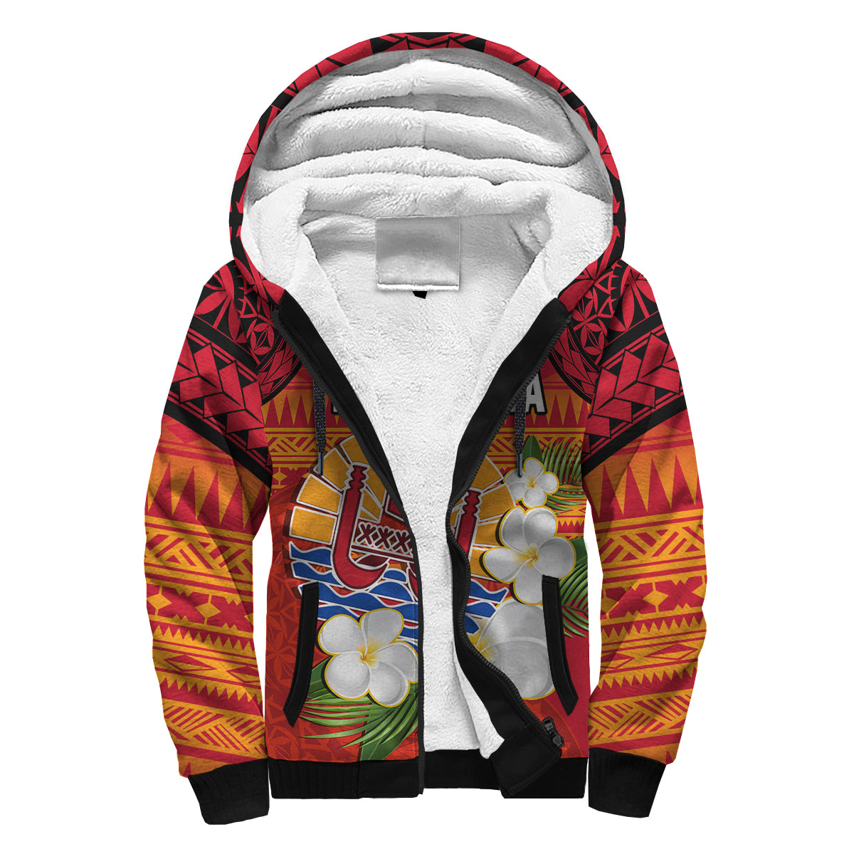 French Polynesia Sherpa Hoodie Happy Internal Autonomy Day Special Version