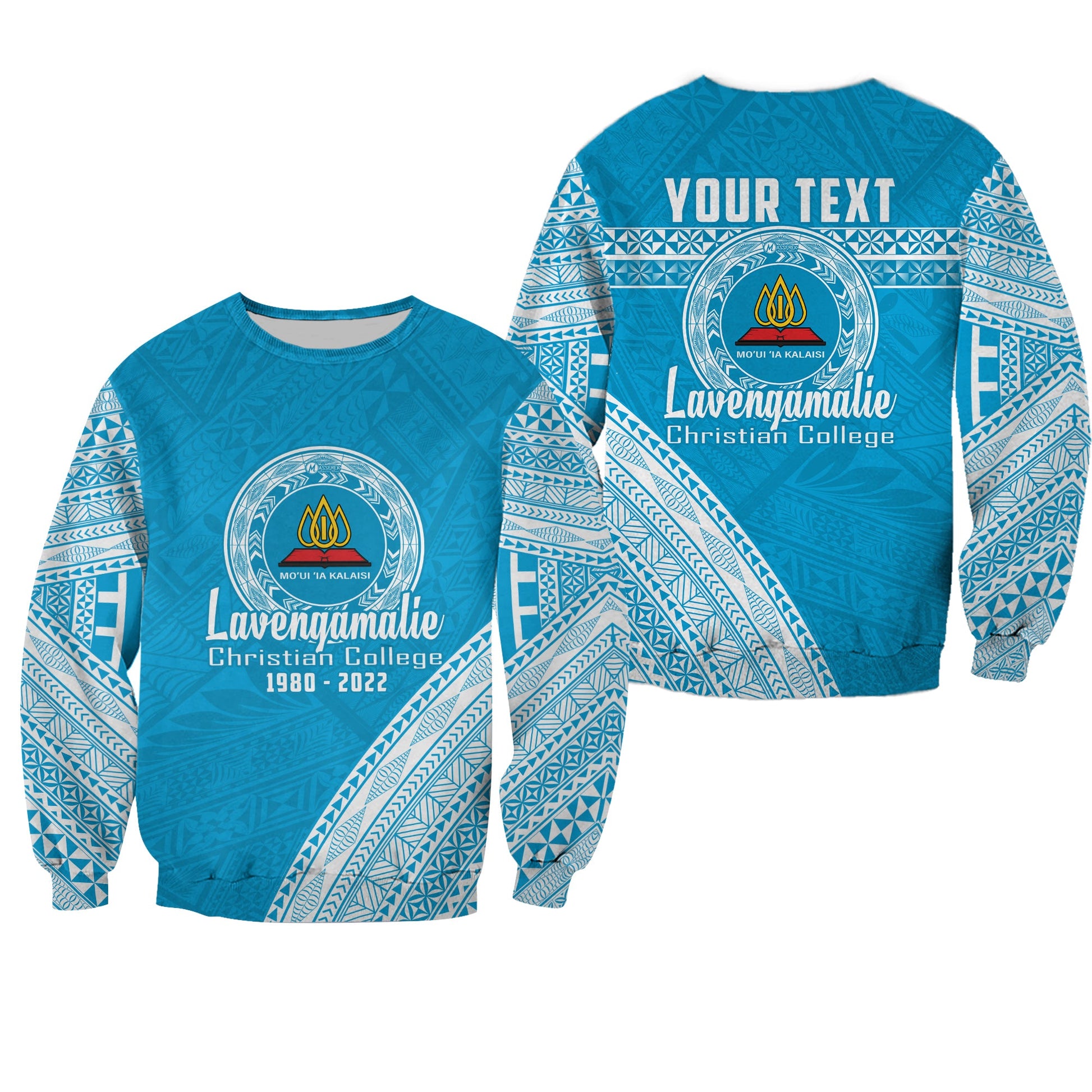 Custom Personalised Lavengamalie College Tonga Sweatshirt Happy 42nd Anniversary