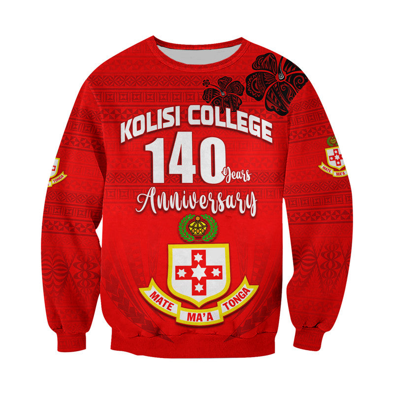 Kolisi Tonga College Atele Sweatshirt 140 Years Anniversary Tongan Ngatu