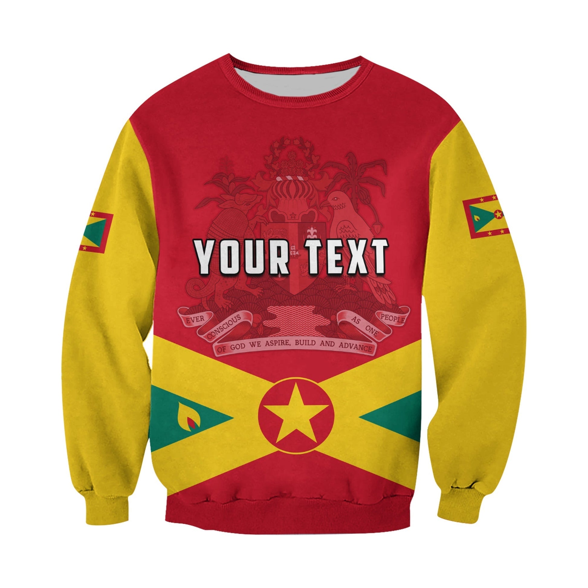 Custom Personalised Grenada Sweatshirt Keep Calm And Love Grenada